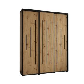 Armoire Davos 12 a portes coulissantes H. 235,2 x L. 190 x P. 45 3 portes