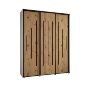 Armoire Davos 12 a portes coulissantes H. 235,2 x L. 190 x P. 60 3 portes