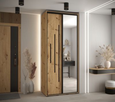 Armoire Davos 13 a portes coulissantes H. 235,2 x L. 100 x P. 60 2 portes