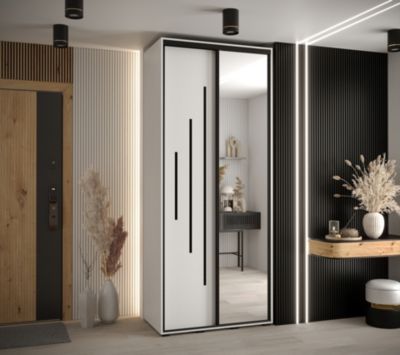 Armoire Davos 13 a portes coulissantes H. 235,2 x L. 110 x P. 60 2 portes