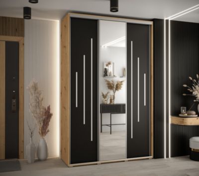 Armoire Davos 13 a portes coulissantes H. 235,2 x L. 160 x P. 60 3 portes