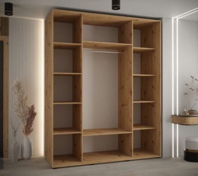 Armoire Davos 13 a portes coulissantes H. 235,2 x L. 200 x P. 60 3 portes