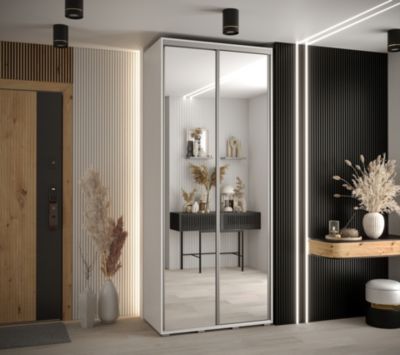Armoire Davos 2 a portes coulissantes H. 235,2 x L. 100 x P. 45 2 portes