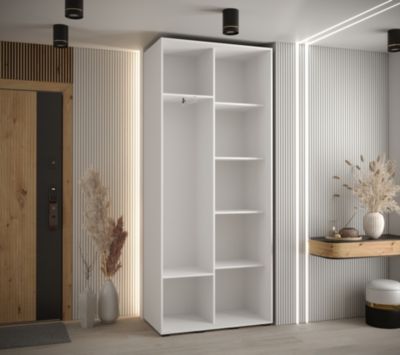 Armoire Davos 2 a portes coulissantes H. 235,2 x L. 100 x P. 45 2 portes