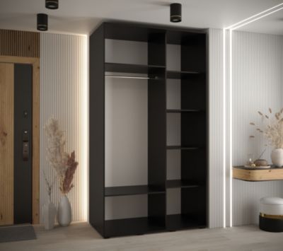 Armoire Davos 2 a portes coulissantes H. 235,2 x L. 130 x P. 60 2 portes