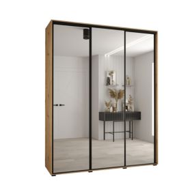 Armoire Davos 2 a portes coulissantes H. 235,2 x L. 200 x P. 45 3 portes