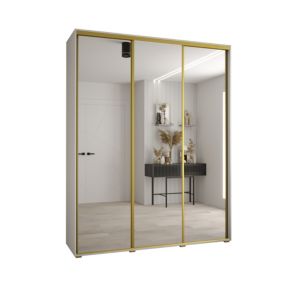 Armoire Davos 2 a portes coulissantes H. 235,2 x L. 200 x P. 45 3 portes