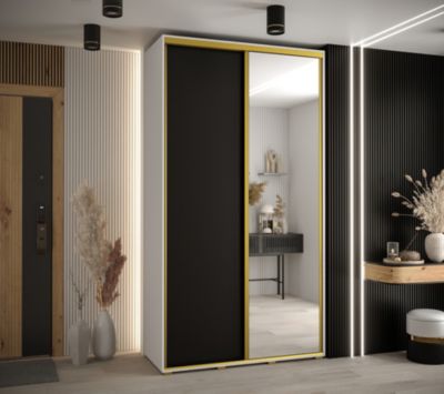 Armoire Davos 3 a portes coulissantes H. 235,2 x L. 130 x P. 45 2 portes