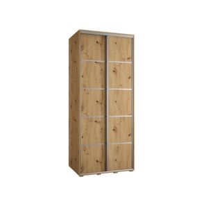 Armoire Davos 4 a portes coulissantes H. 235,2 x L. 100 x P. 45 2 portes