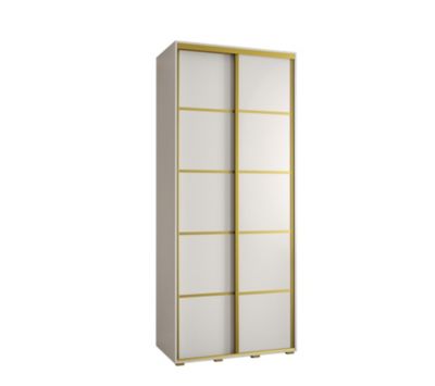Armoire Davos 4 a portes coulissantes H. 235,2 x L. 100 x P. 60 2 portes