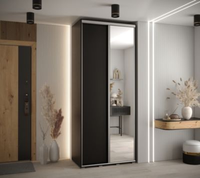 Armoire Davos 4 a portes coulissantes H. 235,2 x L. 100 x P. 60 2 portes