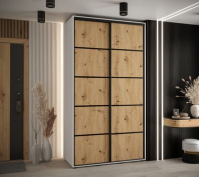 Armoire Davos 4 a portes coulissantes H. 235,2 x L. 130 x P. 60 2 portes