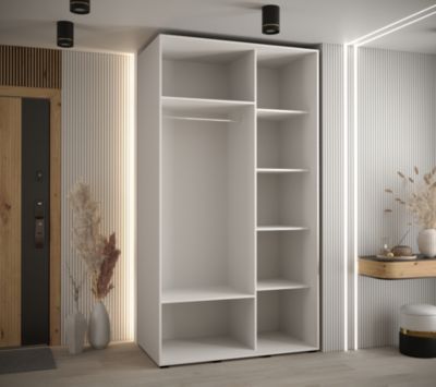 Armoire Davos 4 a portes coulissantes H. 235,2 x L. 130 x P. 60 2 portes