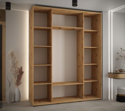 Armoire Davos 4 a portes coulissantes H. 235,2 x L. 200 x P. 45 3 portes