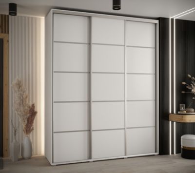 Armoire Davos 4 a portes coulissantes H. 235,2 x L. 200 x P. 45 3 portes