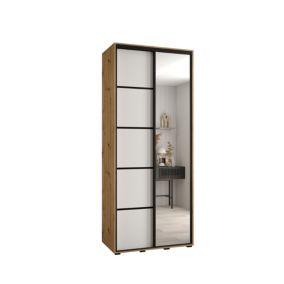 Armoire Davos 5 a portes coulissantes H. 235,2 x L. 100 x P. 45 2 portes