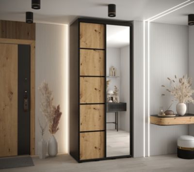 Armoire Davos 5 a portes coulissantes H. 235,2 x L. 120 x P. 45 2 portes