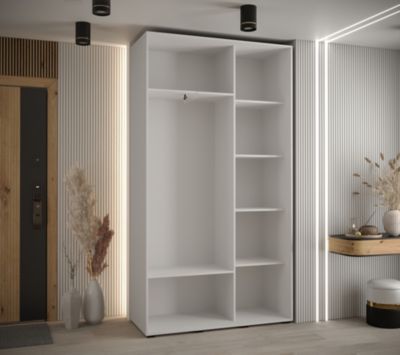 Armoire Davos 5 a portes coulissantes H. 235,2 x L. 130 x P. 45 2 portes