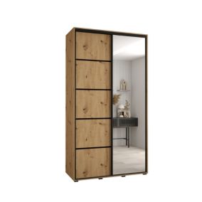 Armoire Davos 5 a portes coulissantes H. 235,2 x L. 140 x P. 45 2 portes