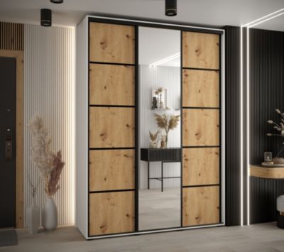 Armoire Davos 5 a portes coulissantes H. 235,2 x L. 170 x P. 45 3 portes