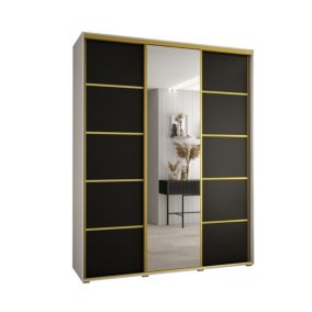 Armoire Davos 5 a portes coulissantes H. 235,2 x L. 190 x P. 45 3 portes