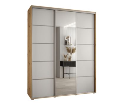 Armoire Davos 5 a portes coulissantes H. 235,2 x L. 200 x P. 45 3 portes