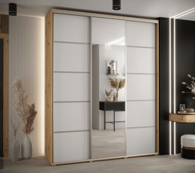 Armoire Davos 5 a portes coulissantes H. 235,2 x L. 200 x P. 45 3 portes