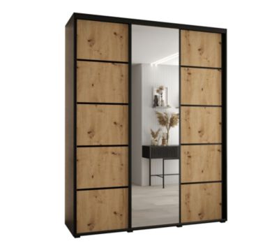 Armoire Davos 5 a portes coulissantes H. 235,2 x L. 200 x P. 45 3 portes
