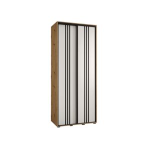 Armoire Davos 6 a portes coulissantes H. 235,2 x L. 100 x P. 45 2 portes