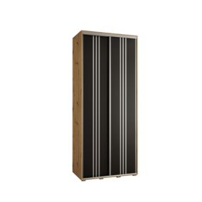 Armoire Davos 6 a portes coulissantes H. 235,2 x L. 100 x P. 45 2 portes