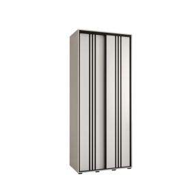 Armoire Davos 6 a portes coulissantes H. 235,2 x L. 110 x P. 60 2 portes