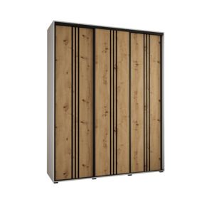 Armoire Davos 6 a portes coulissantes H. 235,2 x L. 200 x P. 45 3 portes