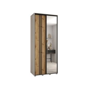 Armoire Davos 7 a portes coulissantes H. 235,2 x L. 100 x P. 45 2 portes