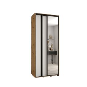 Armoire Davos 7 a portes coulissantes H. 235,2 x L. 100 x P. 60 2 portes