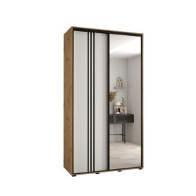 Armoire Davos 7 a portes coulissantes H. 235,2 x L. 130 x P. 45 2 portes