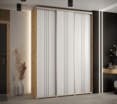 Armoire Davos 7 a portes coulissantes H. 235,2 x L. 180 x P. 45 3 portes