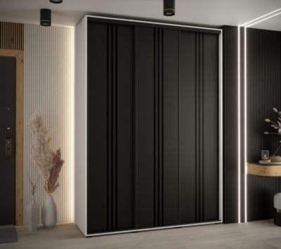 Armoire Davos 7 a portes coulissantes H. 235,2 x L. 180 x P. 60 3 portes