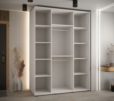 Armoire Davos 7 a portes coulissantes H. 235,2 x L. 180 x P. 60 3 portes