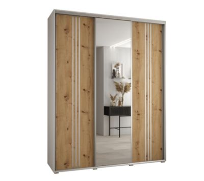 Armoire Davos 7 a portes coulissantes H. 235,2 x L. 190 x P. 45 3 portes
