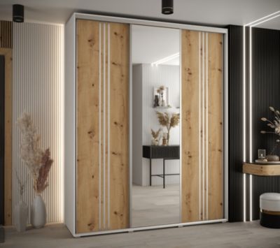 Armoire Davos 7 a portes coulissantes H. 235,2 x L. 190 x P. 45 3 portes