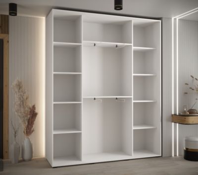 Armoire Davos 7 a portes coulissantes H. 235,2 x L. 190 x P. 45 3 portes