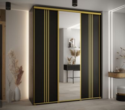 Armoire Davos 7 a portes coulissantes H. 235,2 x L. 190 x P. 60 3 portes