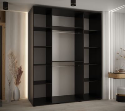 Armoire Davos 7 a portes coulissantes H. 235,2 x L. 190 x P. 60 3 portes