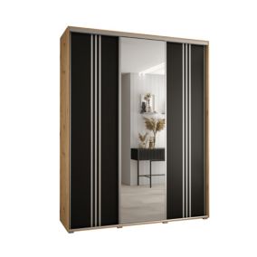 Armoire Davos 7 a portes coulissantes H. 235,2 x L. 200 x P. 45 3 portes