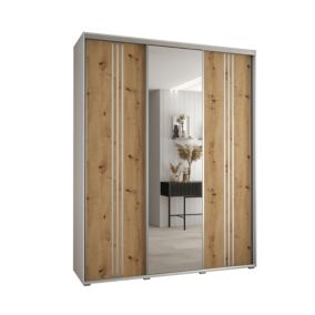 Armoire Davos 7 a portes coulissantes H. 235,2 x L. 200 x P. 45 3 portes