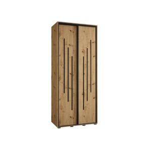 Armoire Davos 8 a portes coulissantes H. 235,2 x L. 100 x P. 45 2 portes