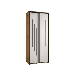 Armoire Davos 8 a portes coulissantes H. 235,2 x L. 110 x P. 60 2 portes