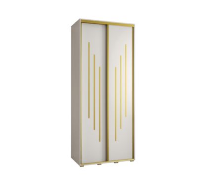 Armoire Davos 8 a portes coulissantes H. 235,2 x L. 120 x P. 45 2 portes