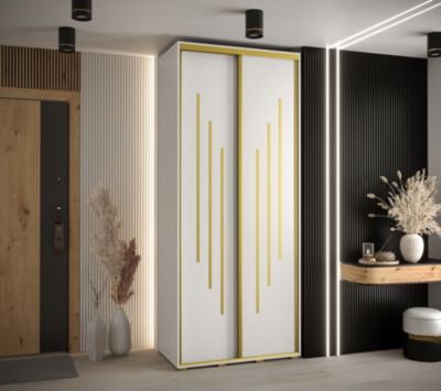 Armoire Davos 8 a portes coulissantes H. 235,2 x L. 120 x P. 45 2 portes