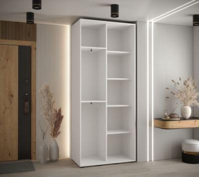Armoire Davos 8 a portes coulissantes H. 235,2 x L. 120 x P. 45 2 portes